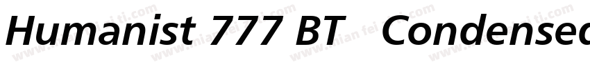 Humanist 777 BT   Condensed字体转换
